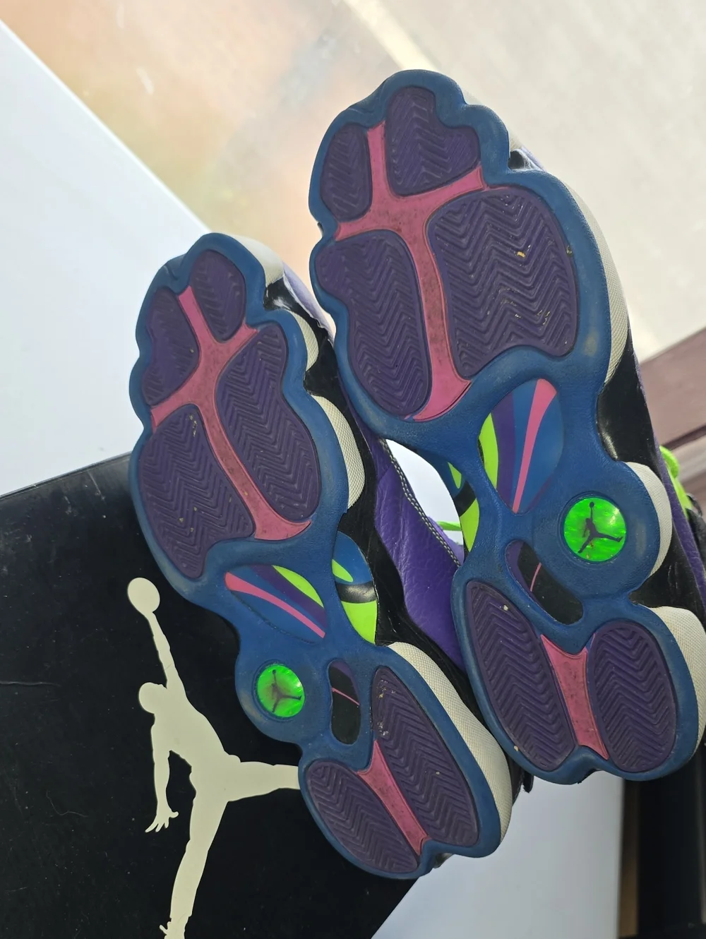 Air Jordan 6 Rings Bel-Air Purple 8.5 Basketball Sneakers